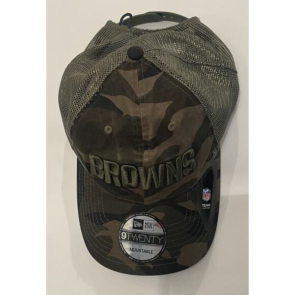 NEW! Cleveland Browns New Era 9Twenty Hat Cap Military Camo NFL Football Snap - Picture 3 of 6
